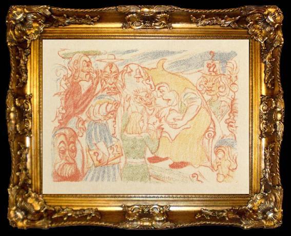 framed  James Ensor Christ among the Doctors, ta009-2